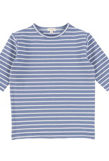 LIL LEGS Lil Legs Striped Girls Fitted Tee Three Quarter Sleeve