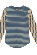 BRB BRB Two Tone Stripe Long Sleeve Top