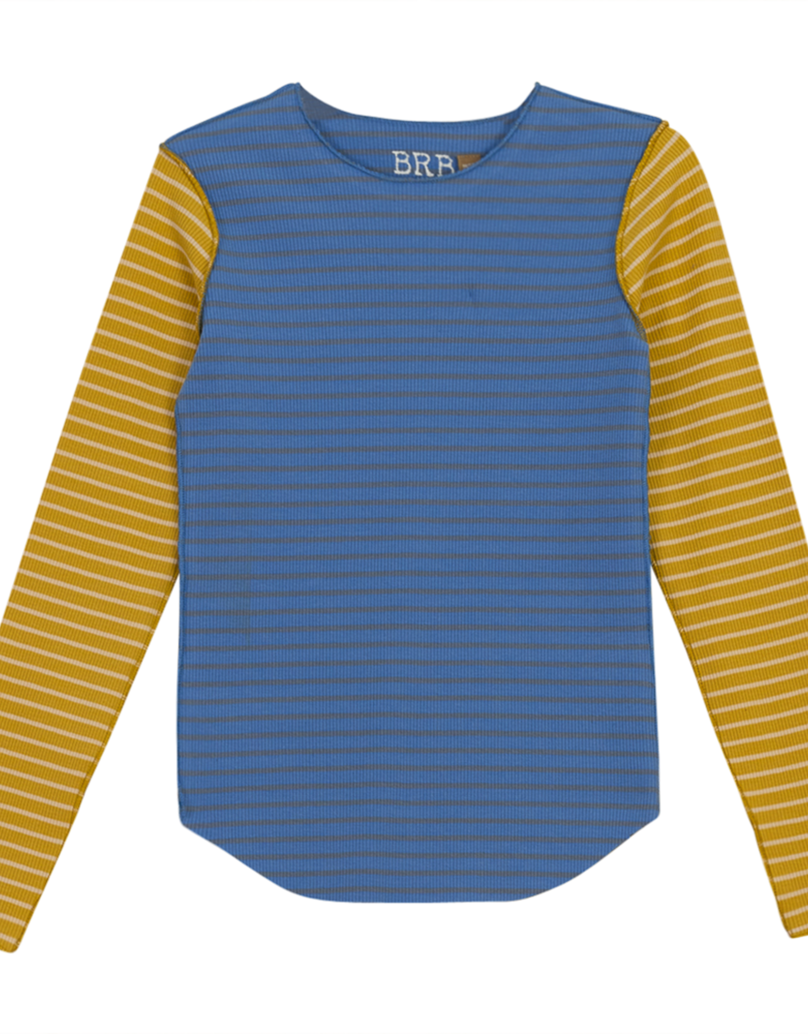 BRB BRB Two Tone Stripe Long Sleeve Top