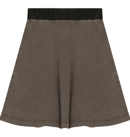 5 Stars 5 Stars Ribbed Flare Skirt with Black Waistband