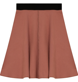 FYI FYI Ribbed Flare Skirt with Black Elastic Band