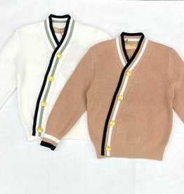 Canoe Canoe Diagonal Buttons Cardigan