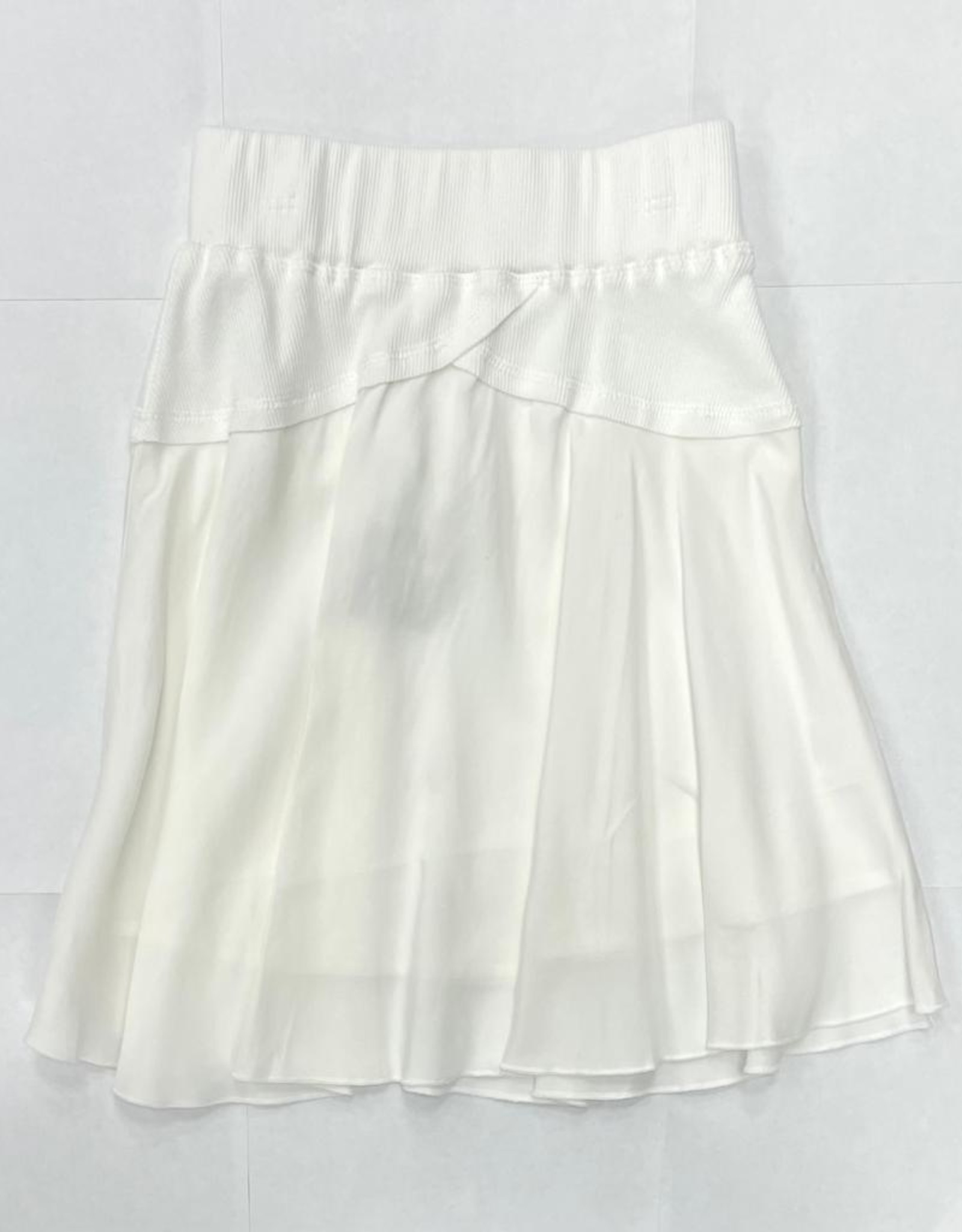 Sciacca Sciacca Chiffon Lined Skirt with Knit Waistband