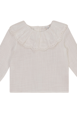 Elle & Boo Elle & Boo Blouse with Embroidered Collar (Long Sleeves)