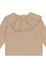 Elle & Boo Elle & Boo Blouse with Embroidered Collar (Long Sleeves)