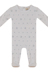 LUX LUX Dot Star Printed Footie with Bonnet