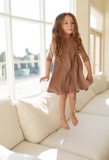 Peek A Boo Peek A Boo Multi Ribbed V-Neck Dress