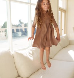 Peek A Boo Peek A Boo Multi Ribbed V-Neck Dress