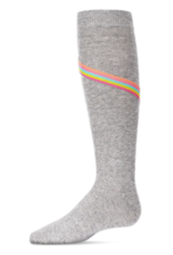 Memoi Memoi V Stripe Lurex Knee Sock