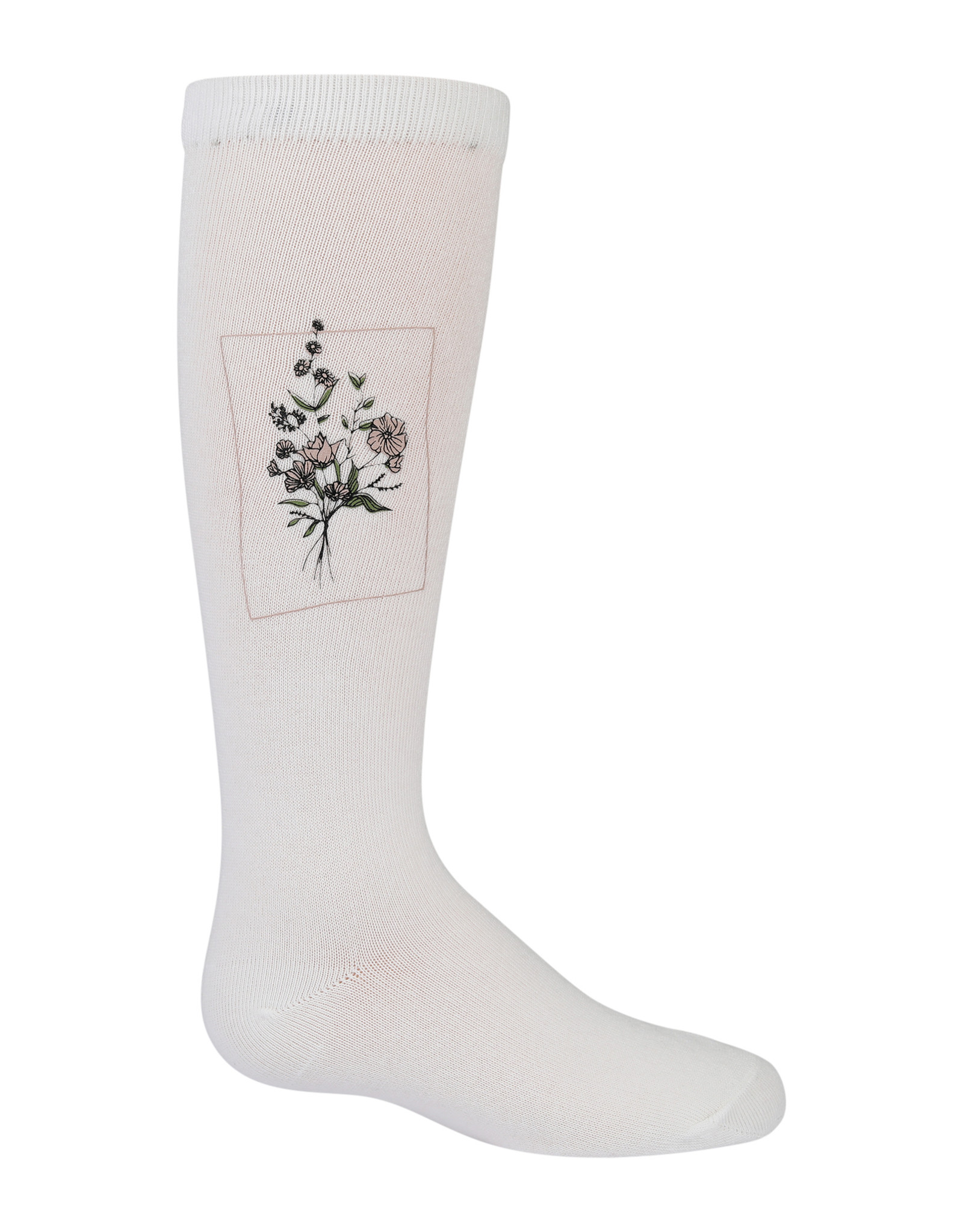 Zubii Zubii Floral Frame Knee Sock
