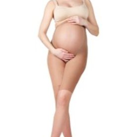 Memoi Memoi Maternity Half & Half Silky Sheer 25D Pantyhose