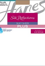 Hanes Hanes Silk Reflections Plus Reinforced Toe Sheer Control Top