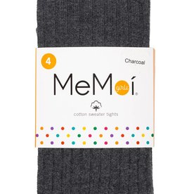 Memoi Memoi Girls Ribbed Cotton Tights