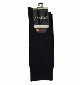 Memoi Memoi Girls Black Modal Knee Sock