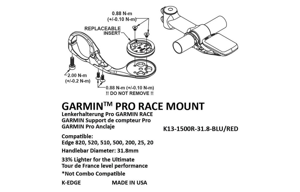 K-Edge Garmin Race Montura
