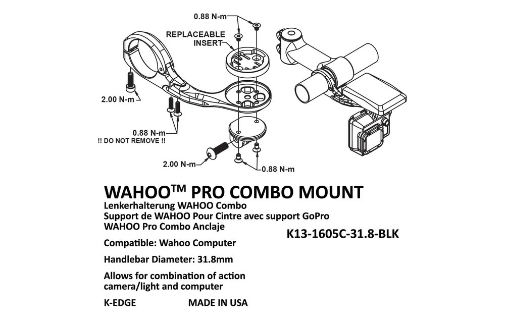 K-Edge Wahoo Pro Elemnt Combo Montura