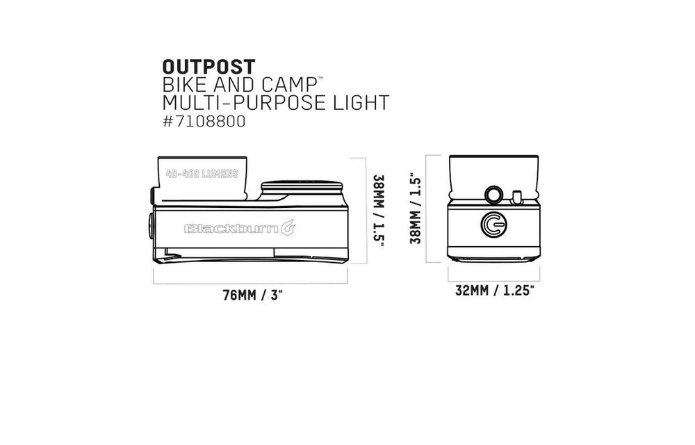Blackburn Luz Outpost Bici/Casco USB