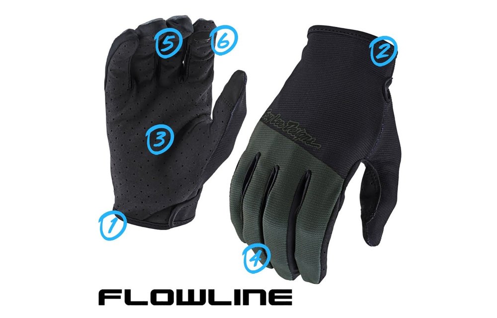 Troy Lee Designs Guantes Flowline Naranja