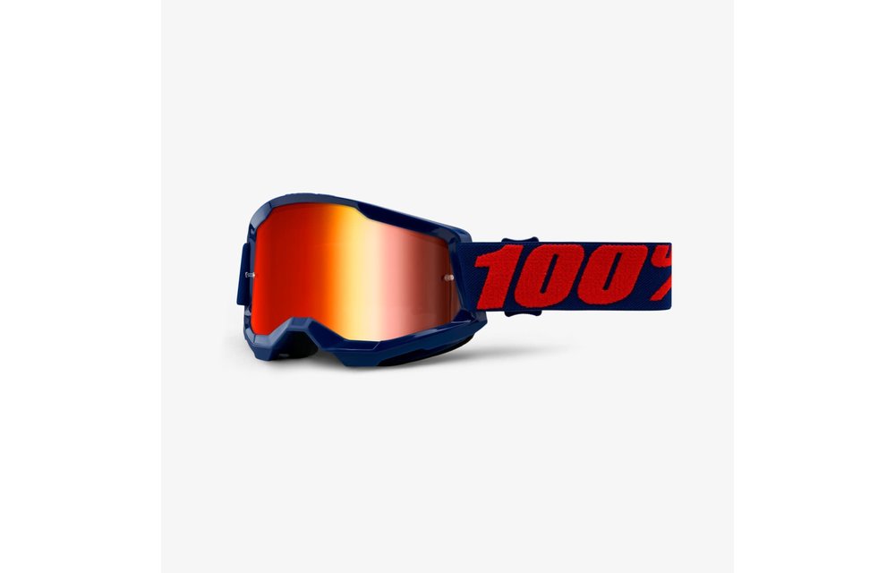 100% Goggle Strata 2 Masego Mirror Red