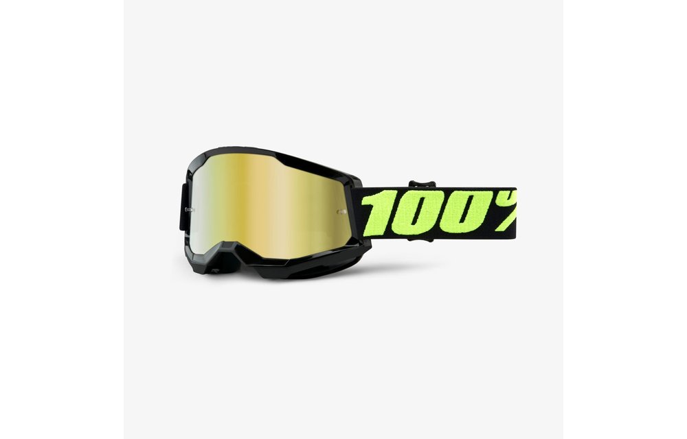 100% Goggle Strata 2 Upsol Mirror Gold