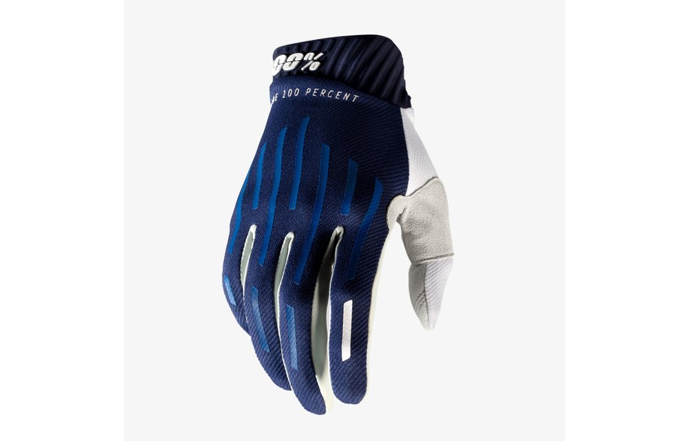 100% Guantes Ridefit Navy/White