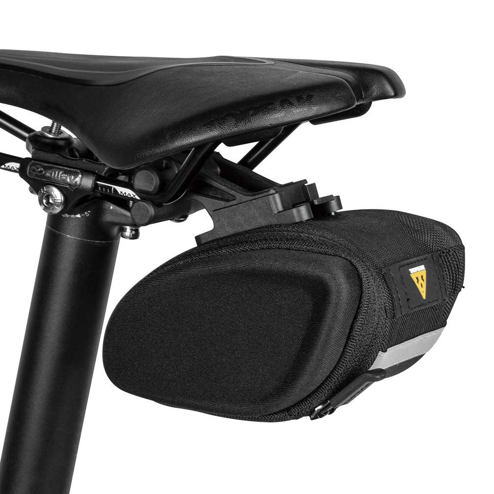 Borsa Da Sella Topeak Sidekick | Piccola, Semi-Rigida | Nera Con Dettagli Riflettenti