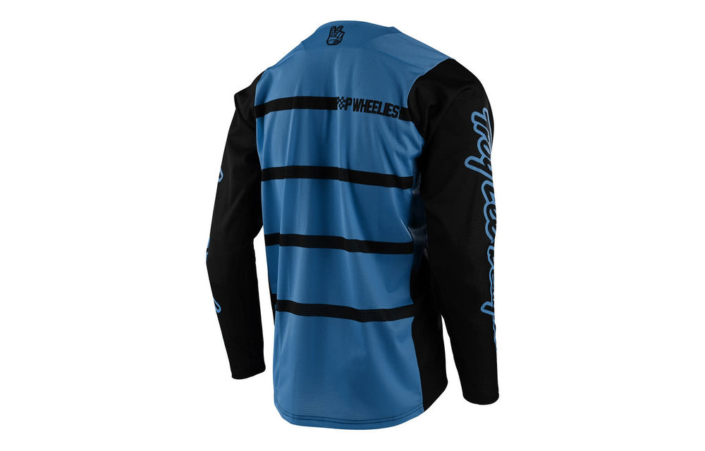 Troy Lee Designs Jersey Hombre Skyline LS Diffuze Blue Bird/Black