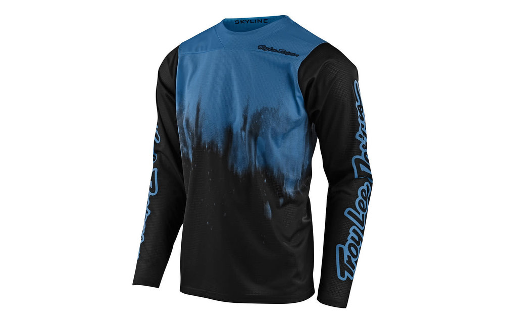Troy Lee Designs Jersey Hombre Skyline LS Diffuze Blue Bird/Black