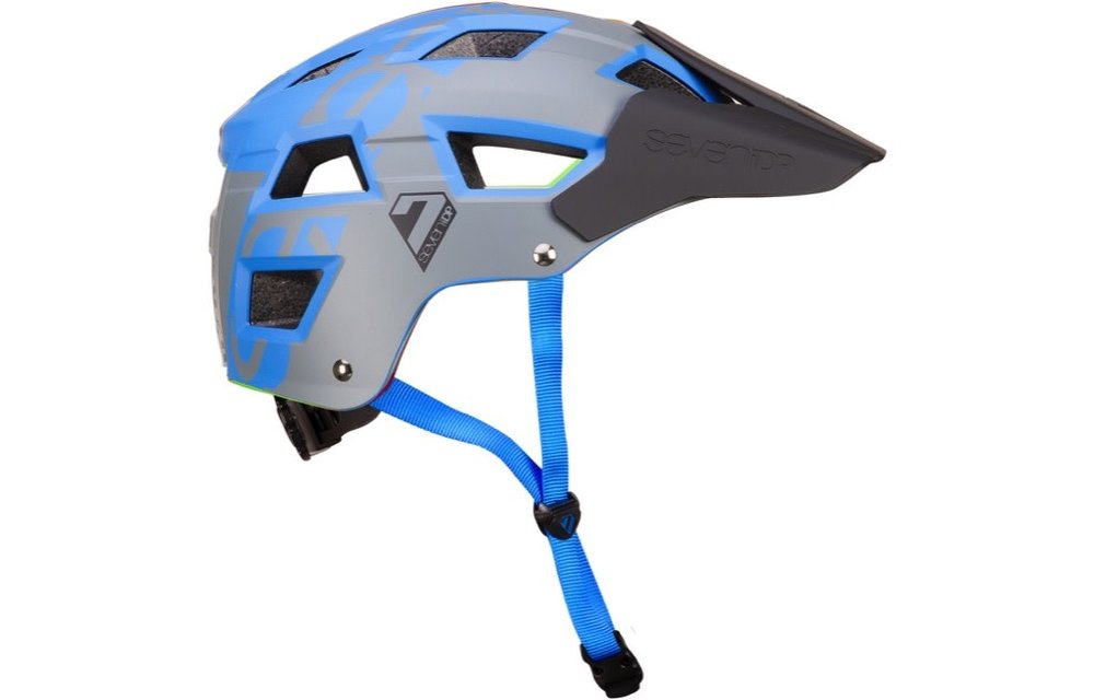 Seven IDP Casco M5 Helmet Metallic Blue/Grey