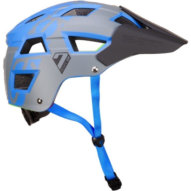 Seven IDP Casco M5 Helmet Metallic Blue/Grey