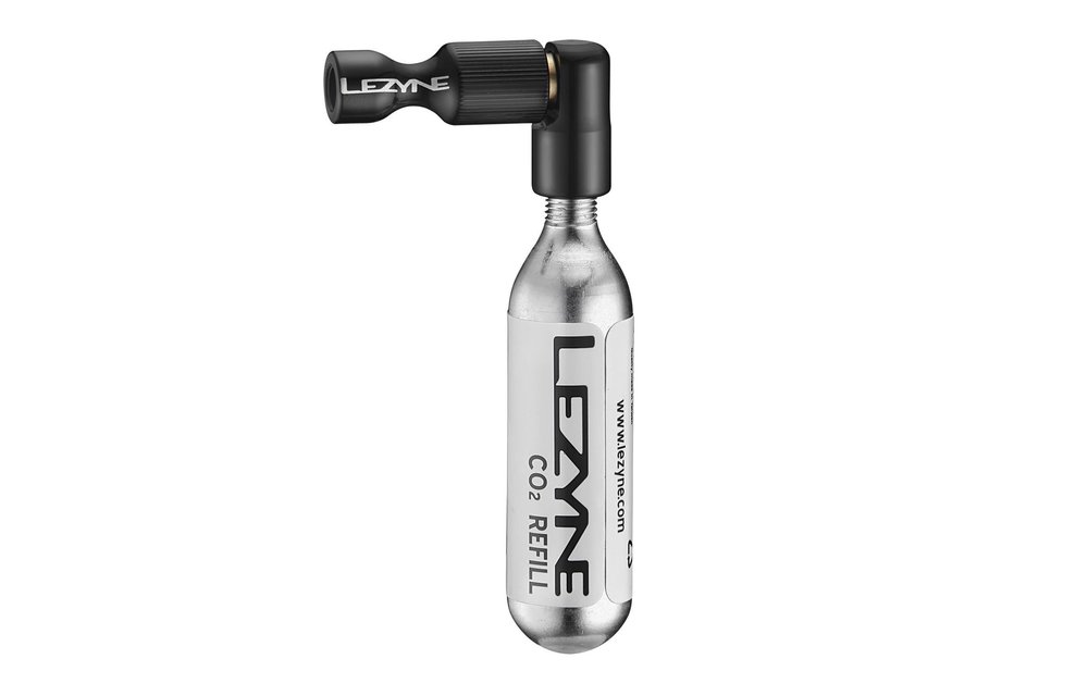 Lezyne Valvula CO2 directa Negra c/cartucho