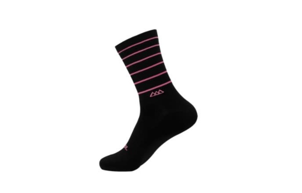 Huizapol Calcetin Lines W Negro/Rosa