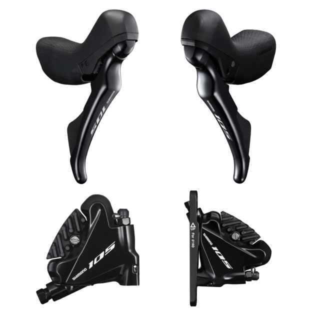 Shimano Palancas de Cambio 105 ST-R7020-R/R7070 para Frenos de Disco Hidráulico Derecha/Izquierda