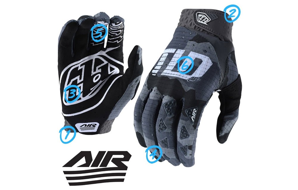 Troy Lee Designs Guantes Air Negro
