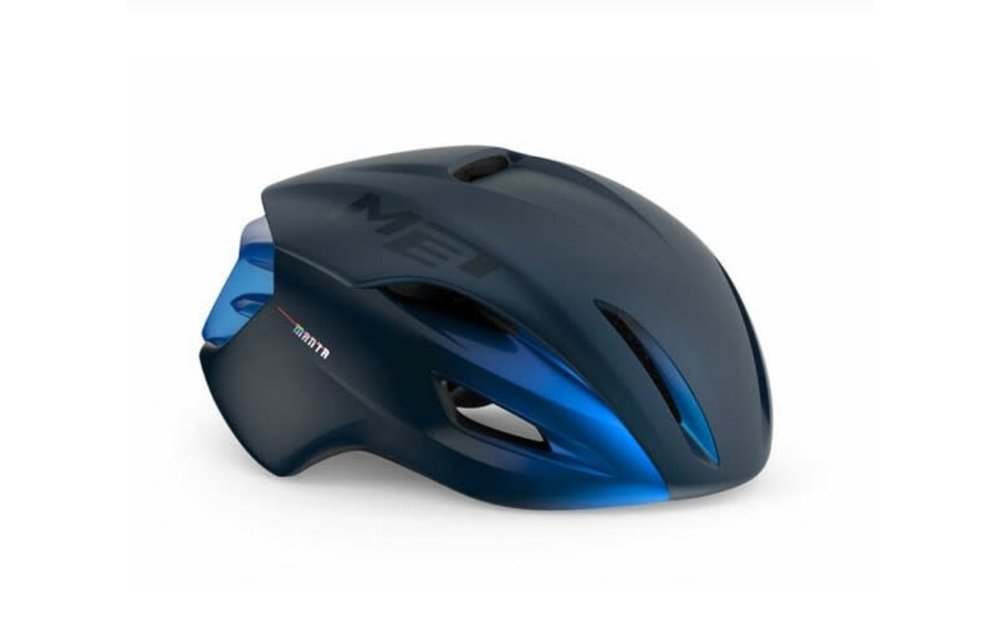 Met Casco Manta Mips Azul Metalico