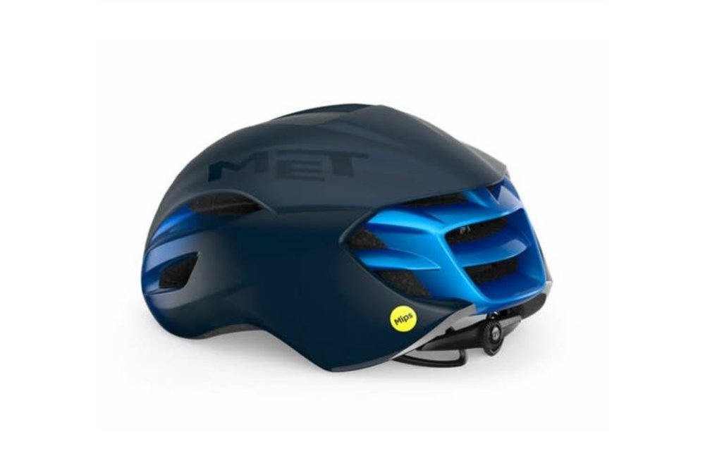 Met Casco Manta Mips Azul Metalico