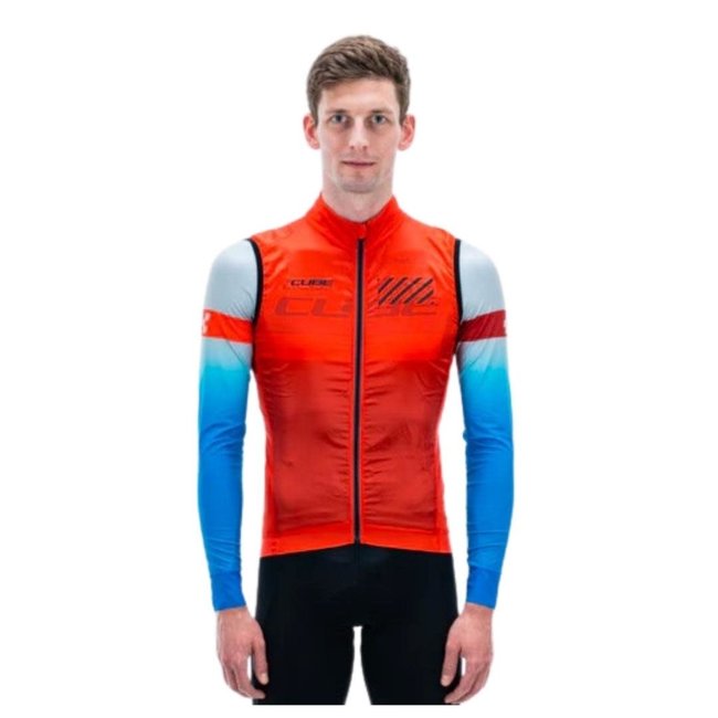 Cube Chaleco Rompevientos Teamline  Wind Gillet Rojo