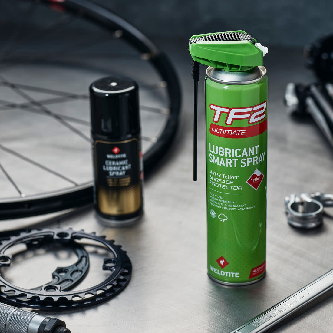 WELDTITE TF2 Ultimate Cycle Grasso Al Teflon 125ml | Lubrificante Professionale Per Bicicletta