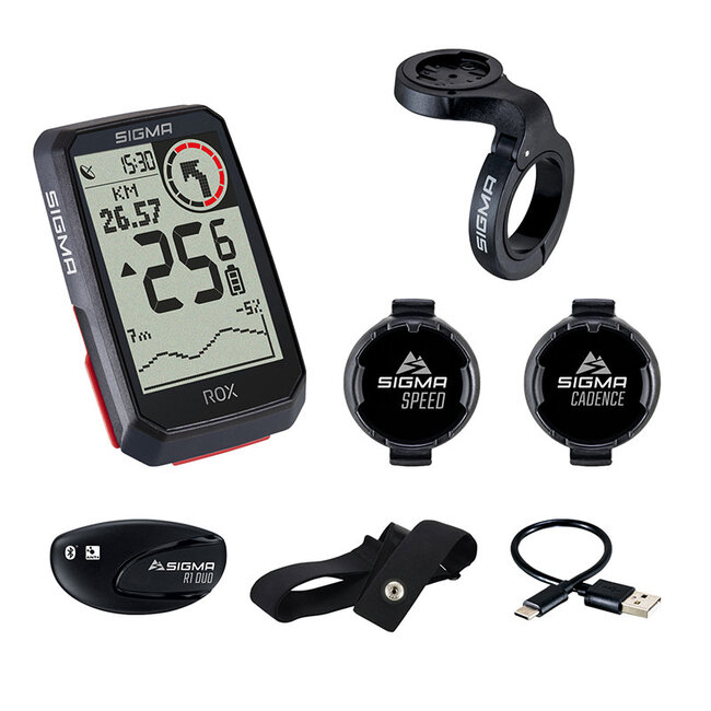 Sigma Ciclo Computadora Rox 4.0 Sensor Set Negro