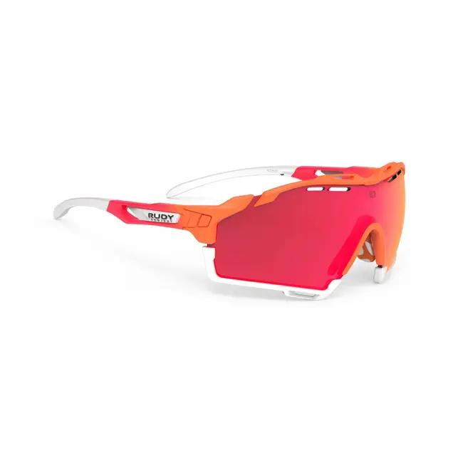 Rudy Project Lente Cutline Mandarina Mica Multilaser Rojo