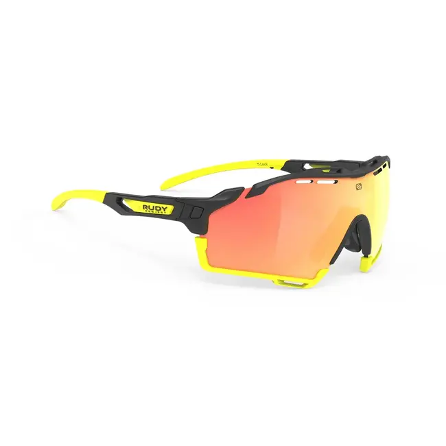 Rudy Project Lente Cutline Negro Mate Mica Multilaser Naranja