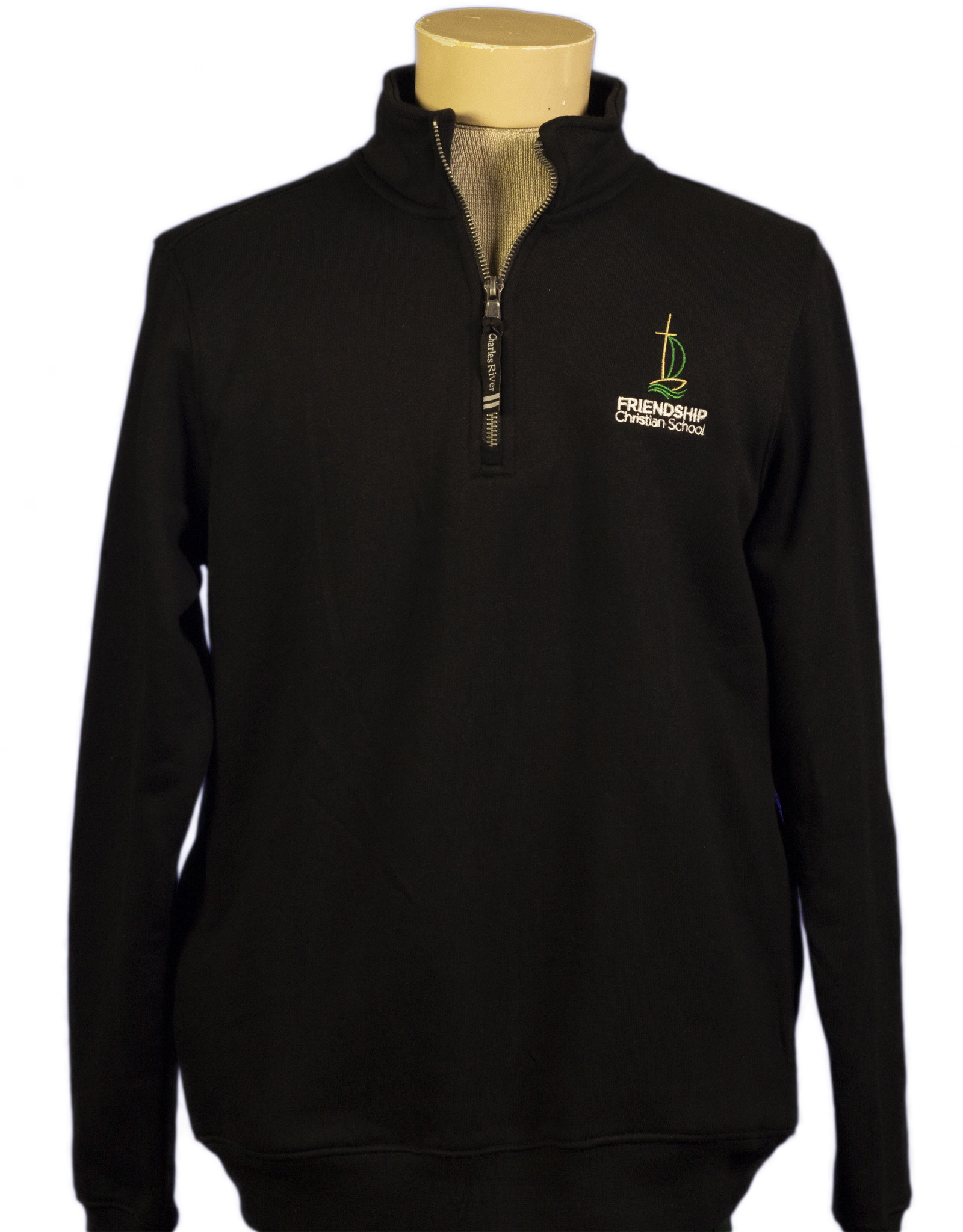 Charles River quarter-zip (9359) with FCS Logo