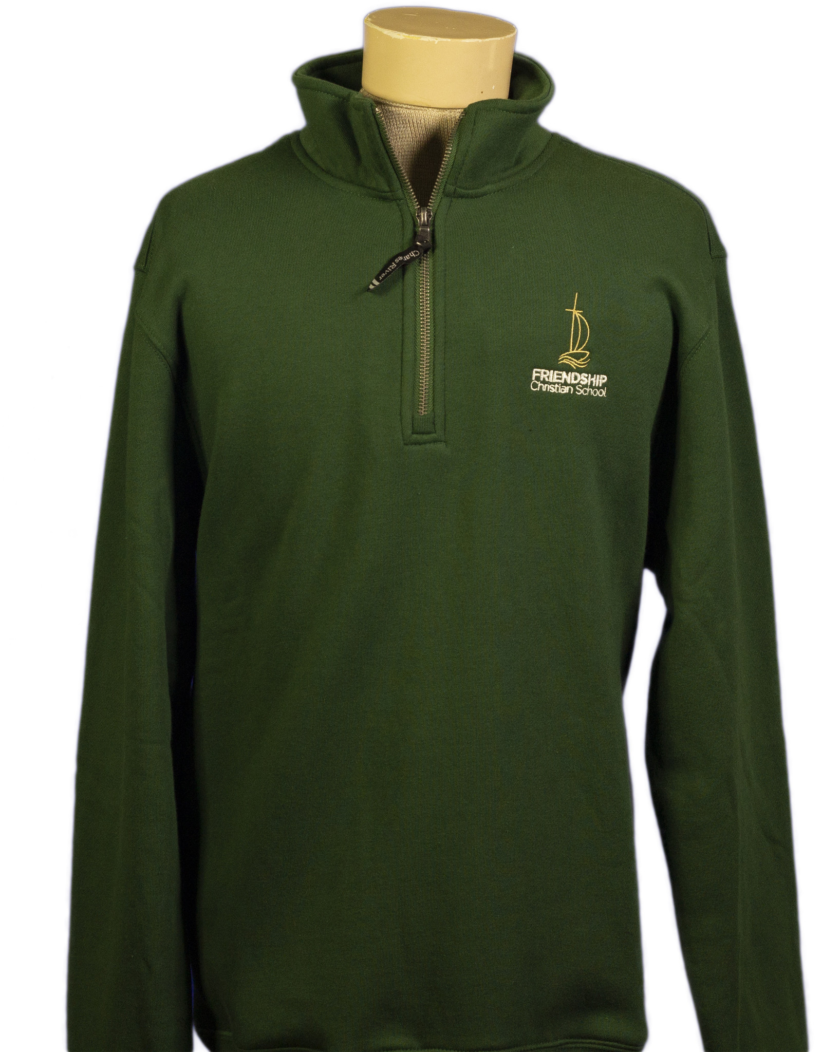 Charles River quarter-zip (9359) with FCS Logo