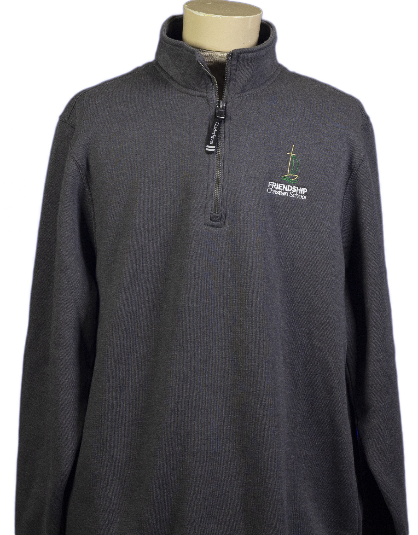 Charles River quarter-zip (9359) with FCS Logo