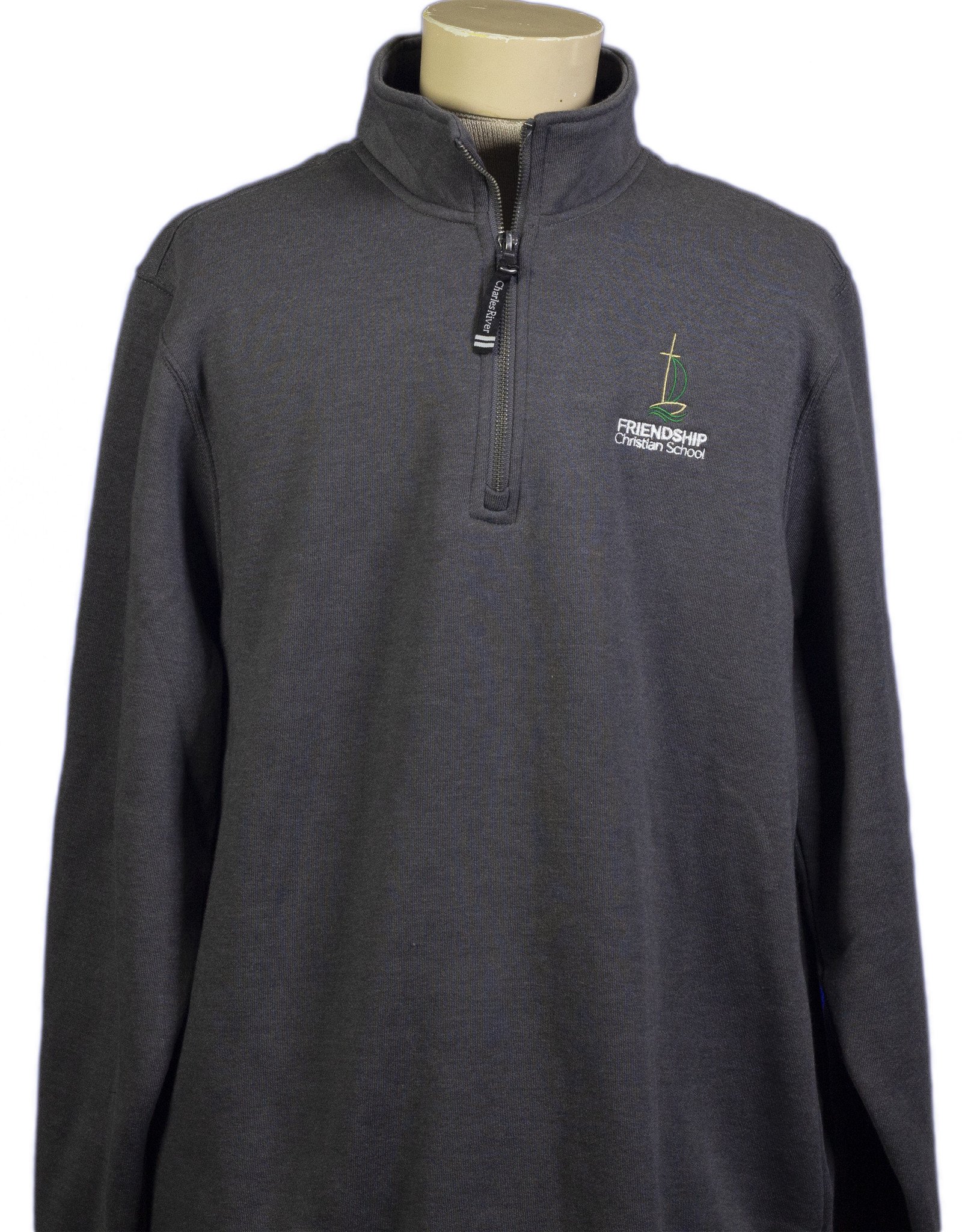 Charles River quarter-zip adult (9359) with FCS Logo