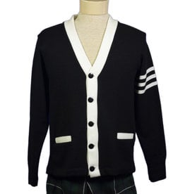 Cardigan  3- Stripe  Adult and Youth