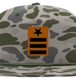 Richardson Camo Hat – Color Marsh with Bar and Star Patch