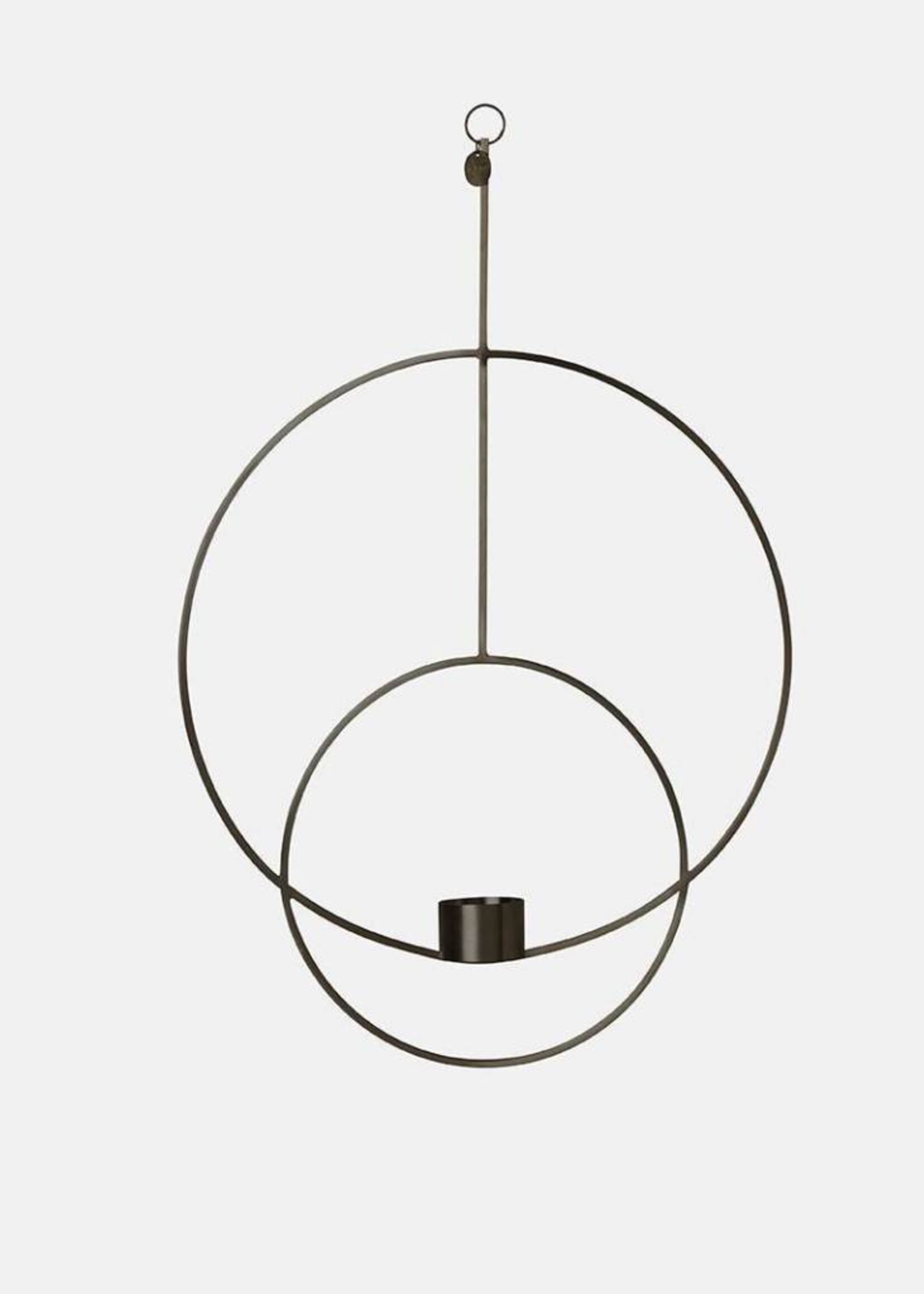 Ferm Living Hanging Tealight - Circular - Black