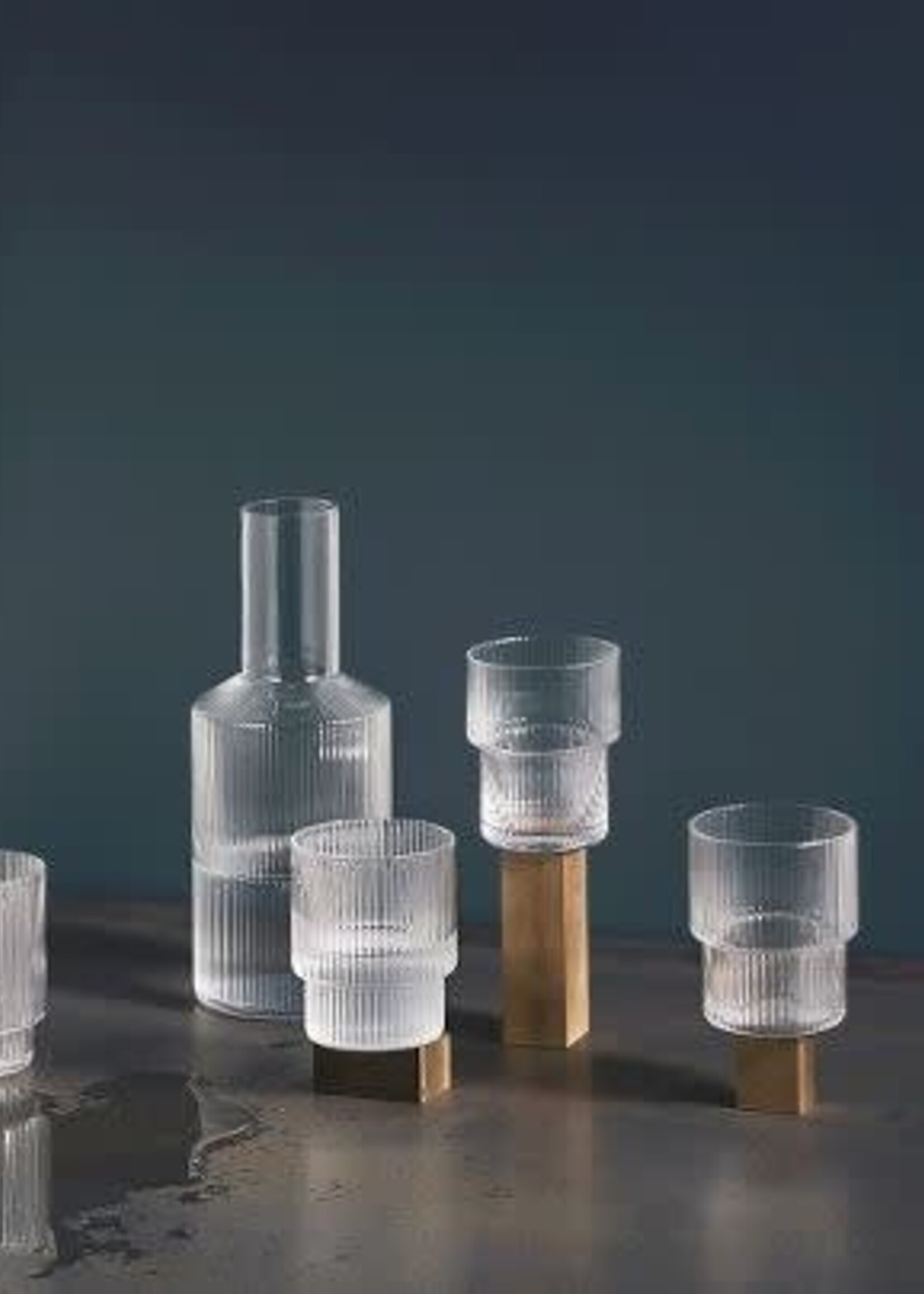 Ferm Living Verres Ripple (Ens. de 4)