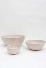 Enamel Bowls, Set of Three - Cream